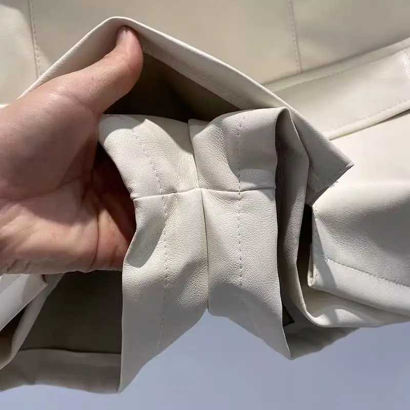 Pu Leder Mini Shorts Röcke Frauen sexy heiße All-Match Frühling Sommer Hip Wrap Empire A-Linie Ins Nachtclub Streetwear Chic weiblich