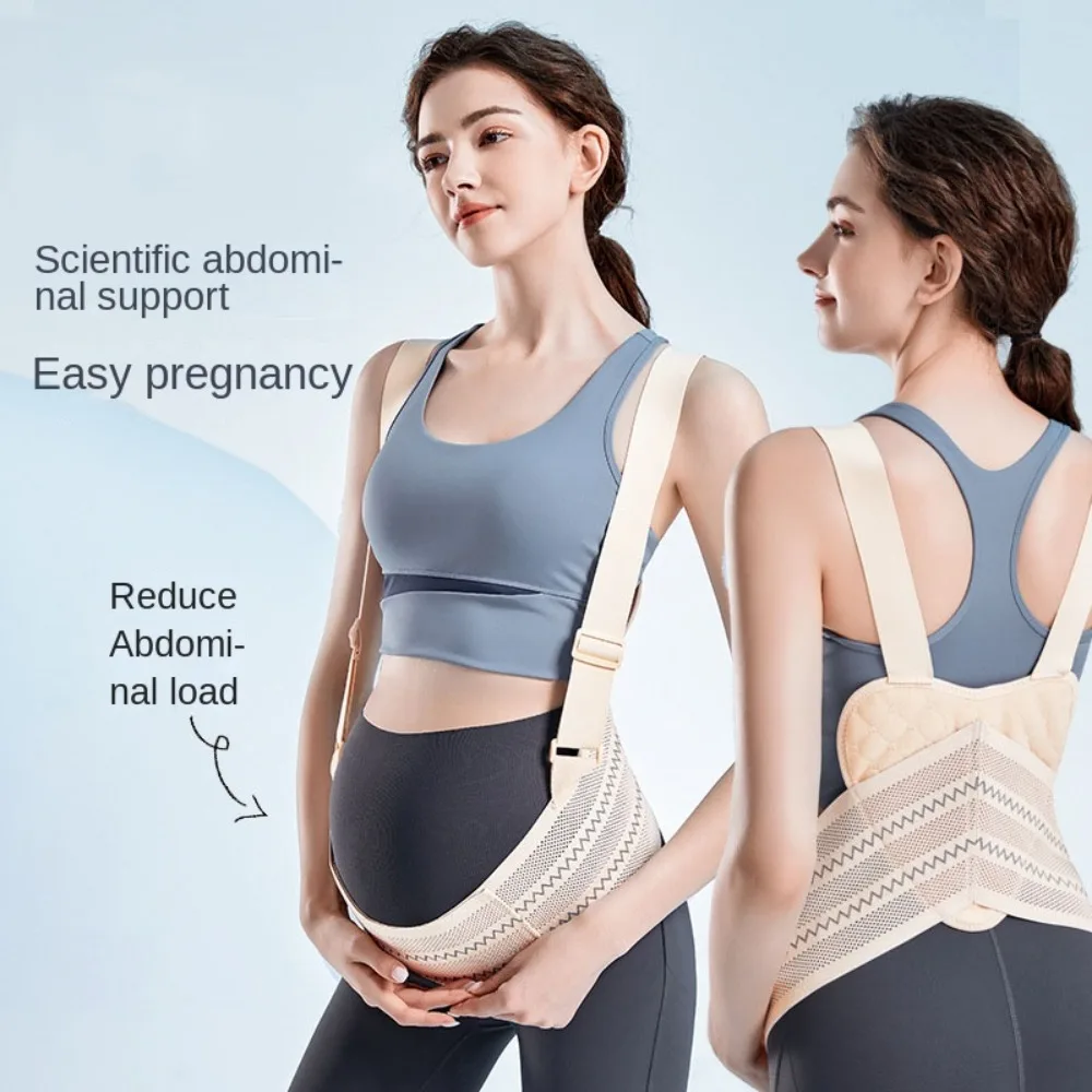 Double Support Pregnant Belt Multipurpose Relieving Back Pelvic Maternity Belly Belt Prenatal Back Brace Protector