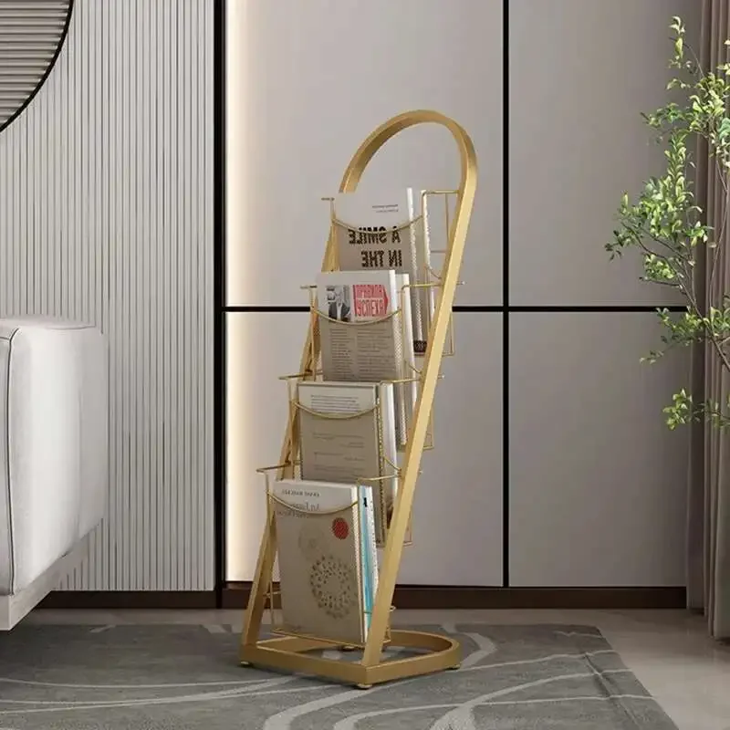 Escada de metal estante armazenamento nórdico minimalista móvel estante exibição branco estante para livros móveis para casa para sala estar