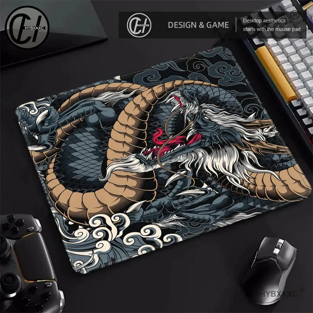 

45X40cm Anime Mouse Pad Speed Control E-sport Dragon Gaming Laptops Small Size Keyboard Mat XS Rubber Portable Gamer Deskmat DIY