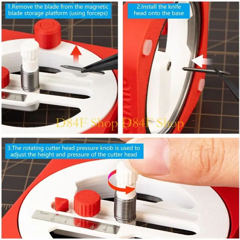 D84F Circle Cutters Device Model Building Circle Cutters for Scrapbooking Photo