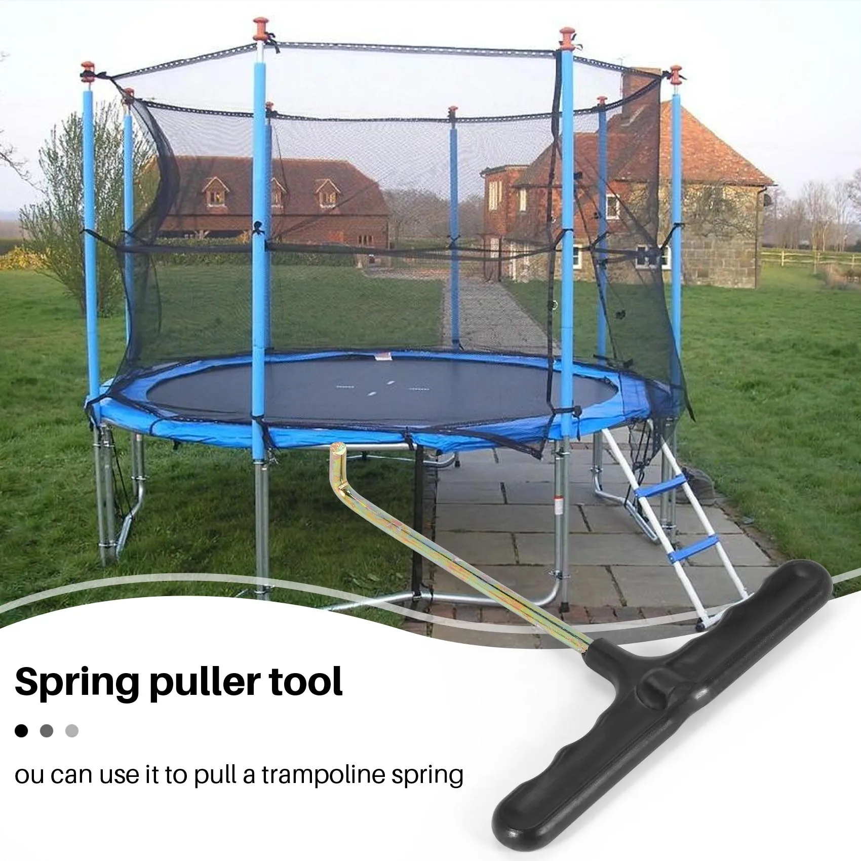 Trampoline Spring Pull Tool T-Hook Spring Puller Tool to Pull a Trampoline Spring HYP