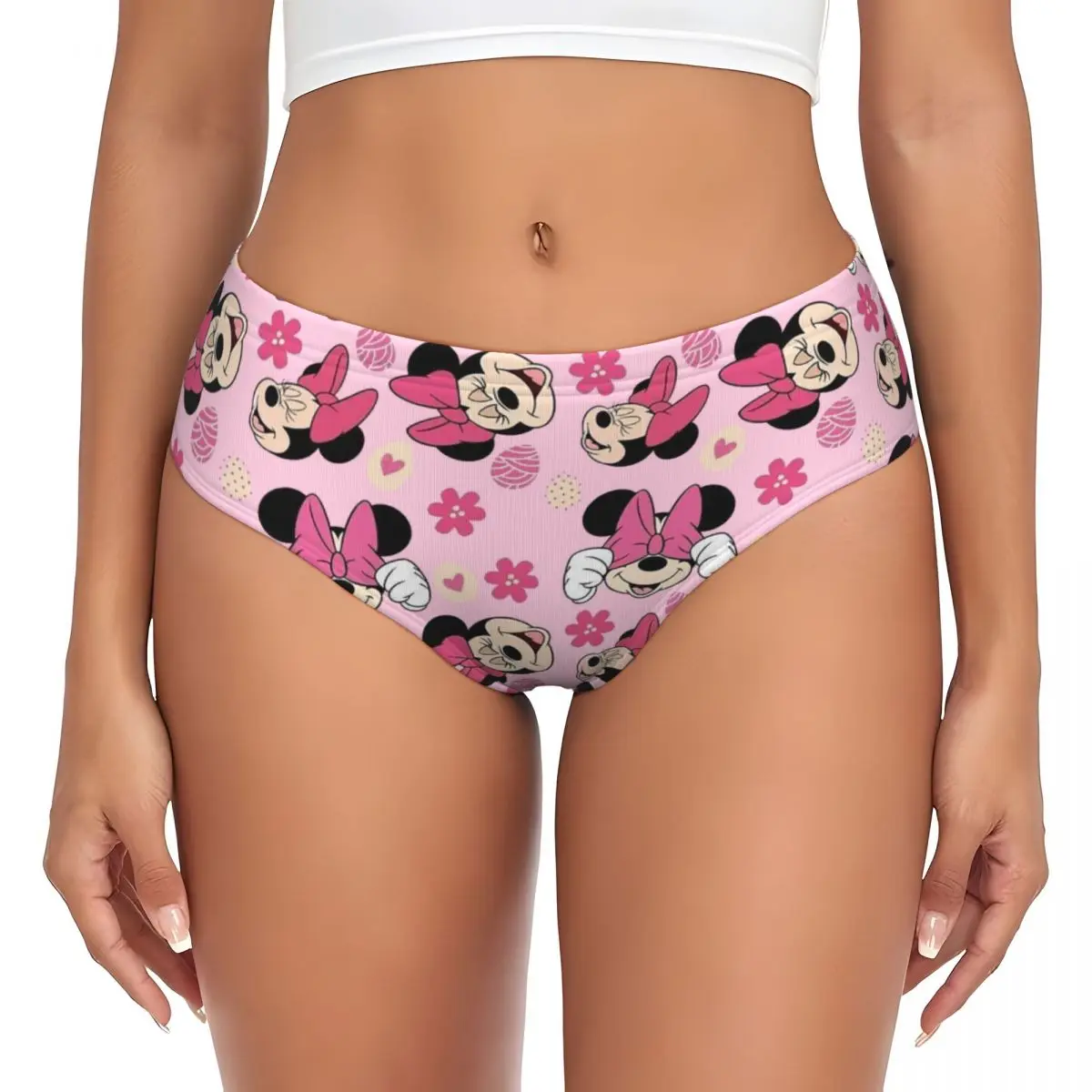 

Custom Women Mickey Mouse Minnie Panties Comfort Briefs Underwear