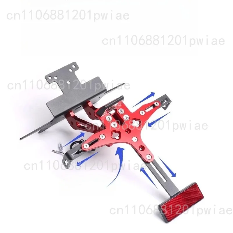 Universal Aluminum Alloy Adjustable License Plate Holder  Modification Parts for  Scooters
