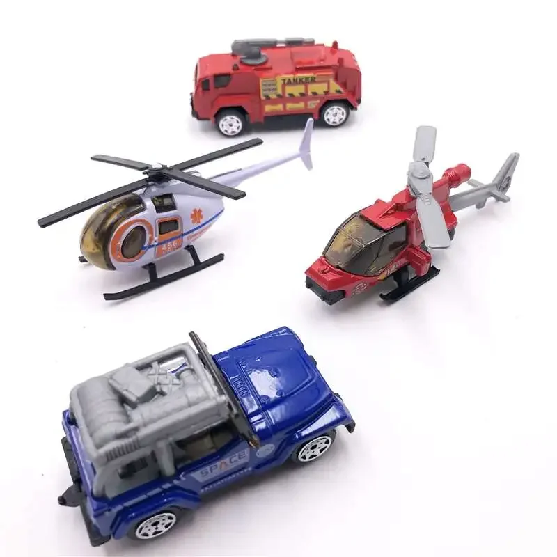 1:64 Alloy City Fire Engine Suit Army Toy Car 7-9cm Simulation Car Model Peacekeeping Forces Metal Mini Car Toy For Children