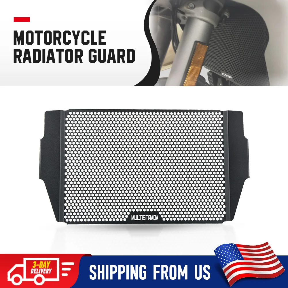 

For Ducati Multistrada 1200 S Granturismo/Pikes Peak/Touring 2010 2011 2012 2013 2014 Motorcycle Radiator Grille Cover Protect
