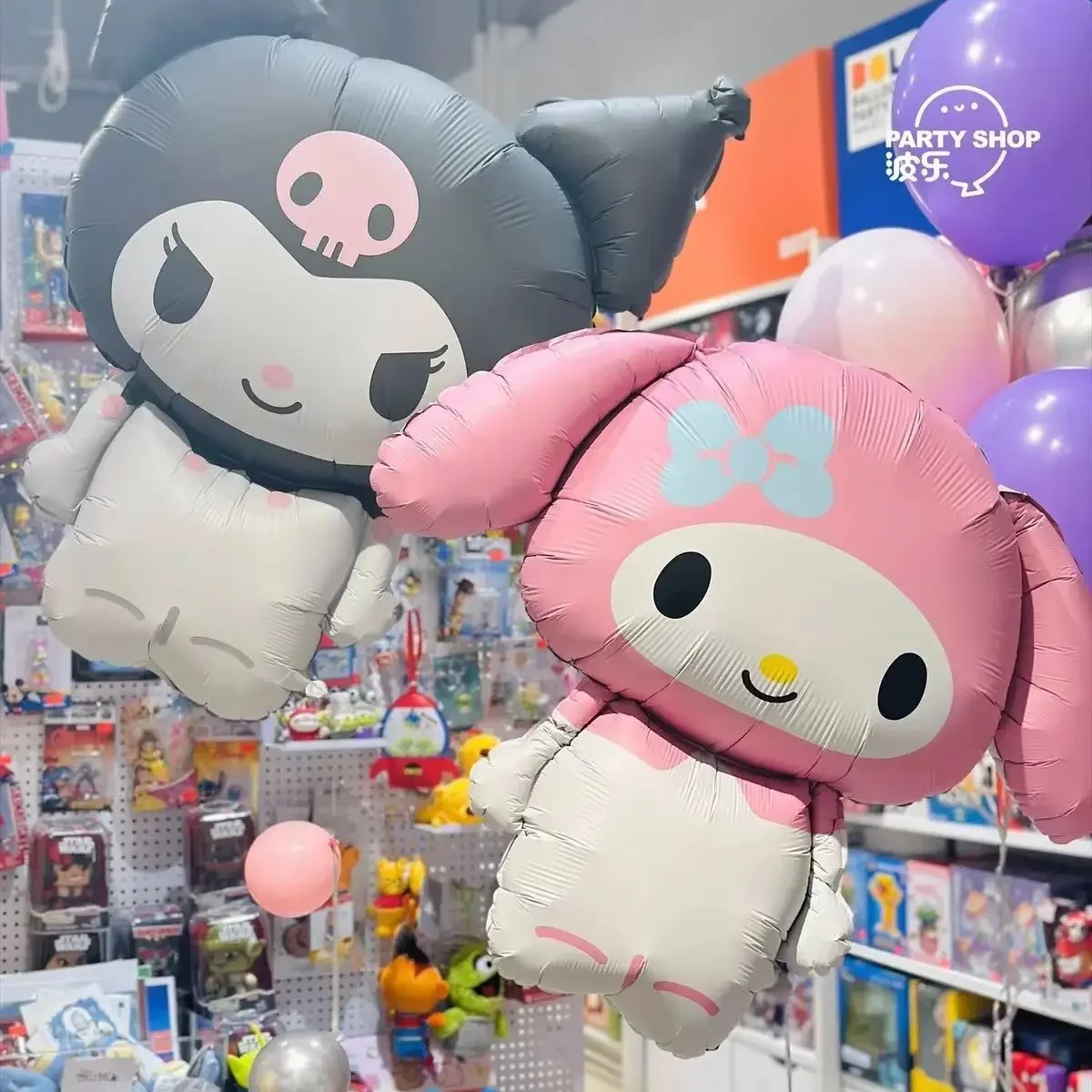 Sanrio Kawaii Balloon Children\'s Happy Birthday Party Decorations Kawaii Anime Hello Kitty Kuromi Melody Cinnamoroll Balloon