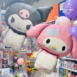 Décorations de fête d'anniversaire pour enfants, ballon Sanurgente Kawaii, Anime Hello Kitty, Kuromi Melody Cinnamoroll