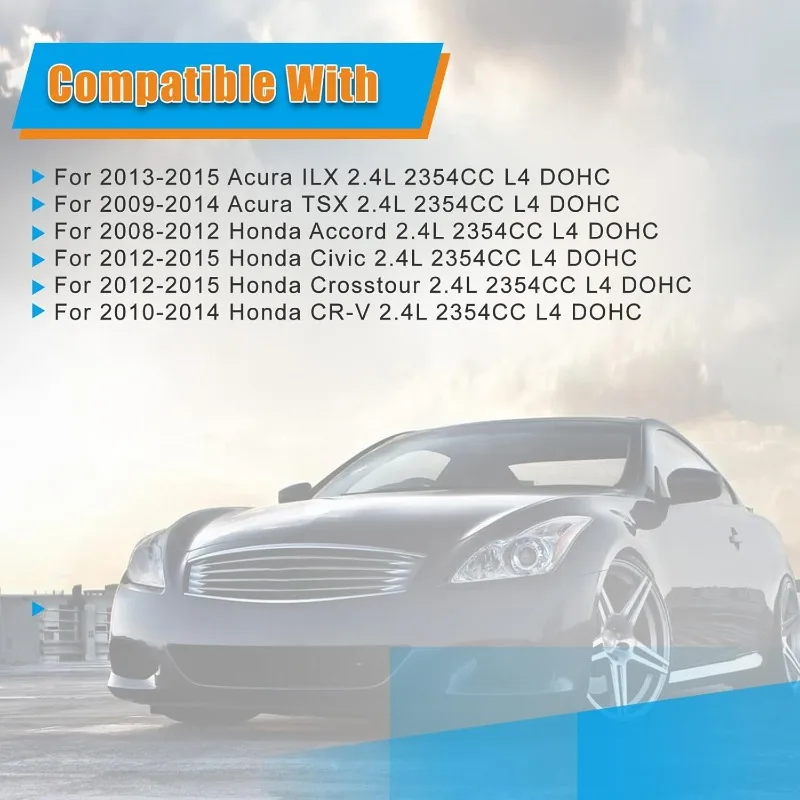 Kit Rantai Waktu dengan Pengatur Poros Bubungan Cocok untuk ILX Accord Civic Crosstour CR-V 2.4 Ganti OE 14510-R40-A01 13620-RAA-A02 Engi