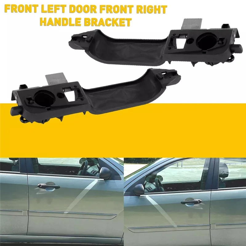 قاعدة مقبض الباب الأمامي Superior-1 زوج لسيارة Ford Focus 2000-2007 FL:6S4Z-5426685-C FR:6S4Z-5426684-E قاعدة مقبض الباب الخارجي