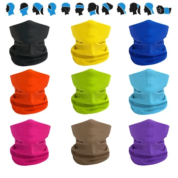 البوليستر ستوكات أنبوب وشاح للرجال والنساء ، في الهواء الطلق تشغيل عقال ، أحادية اللون الدراجات باندانا ، في الهواء الطلق درع الوجه ، 10x19'