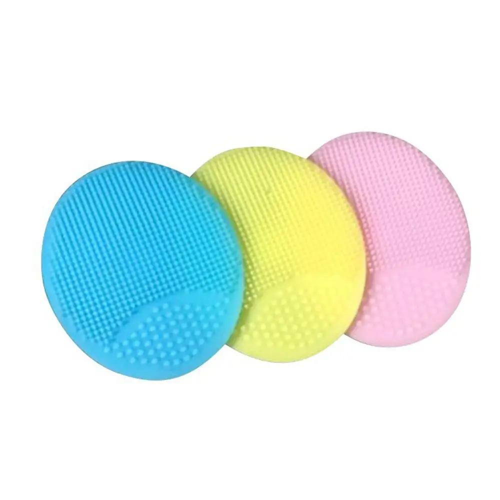 Infant Care Product Safety Soft Silicone Multi-function Massage Brush Hair Cleaning Brush Baby Bath Brush Shampoo Brush