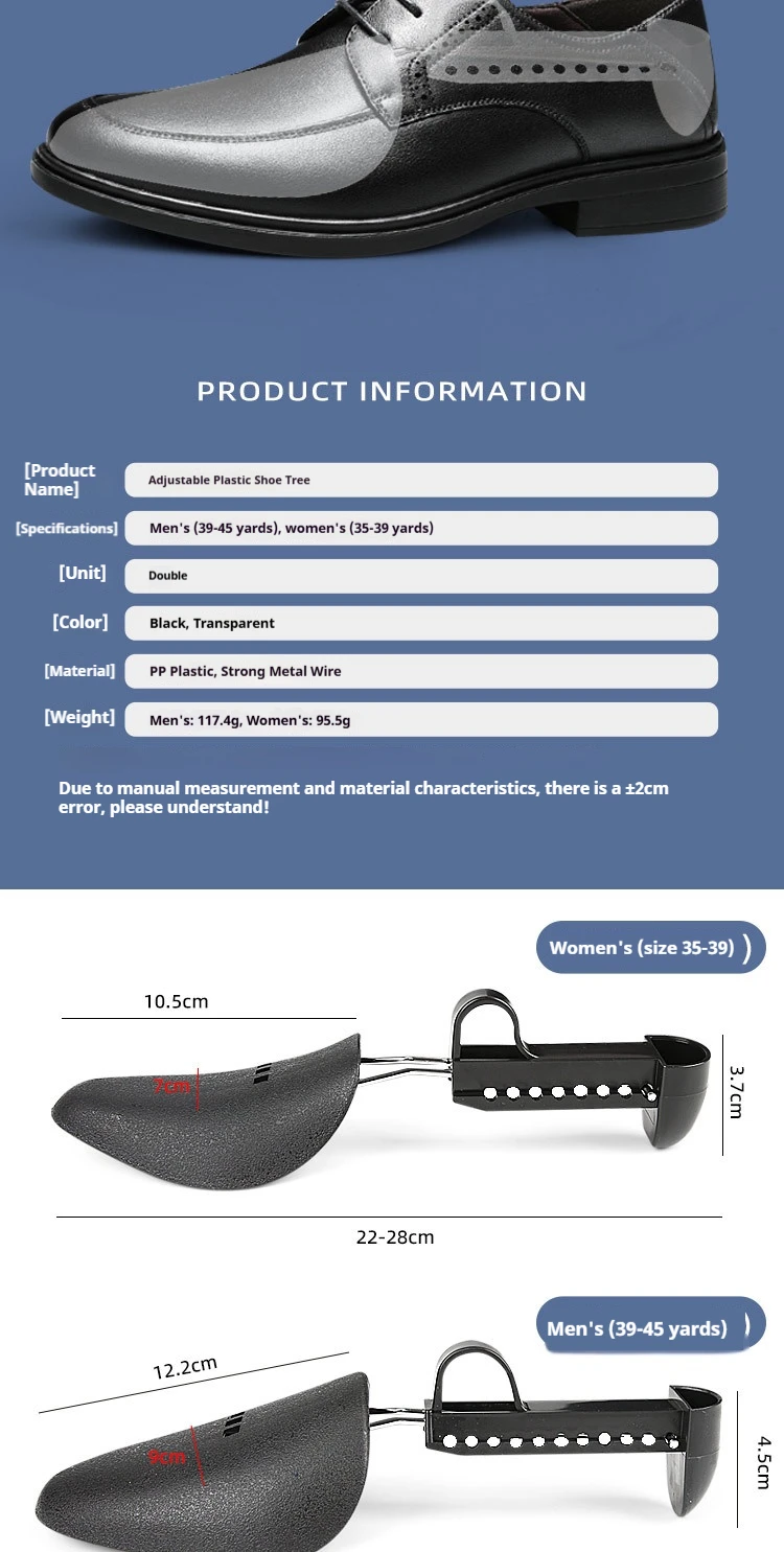 Anti-Falten-Schuhspanner, skalierbar, verstellbar, aus Kunststoff, formgebende Schuhstrecker für Anti-Deformations-Innenstütze, Unisex – Detail 2
