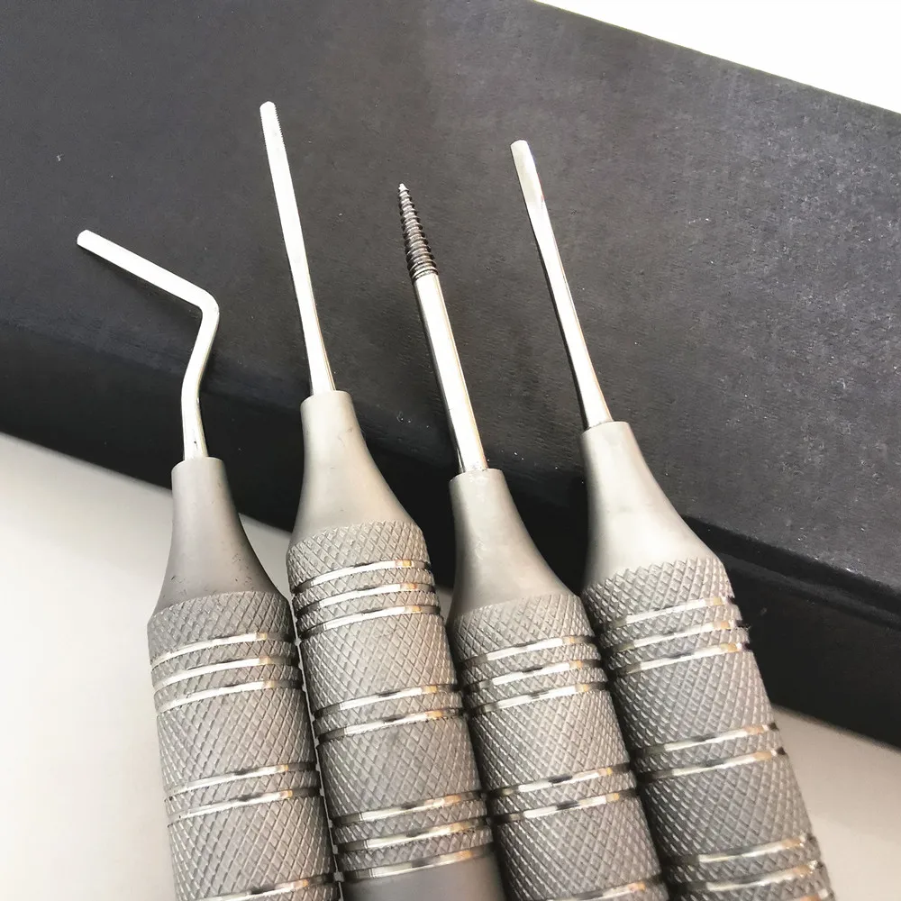 5 sztuk/zestaw do ekstrakcji zębów Titanium Tip Flex Periotome mocna śruba do ekstrakcji zębów Niti elastyczna przyzębia