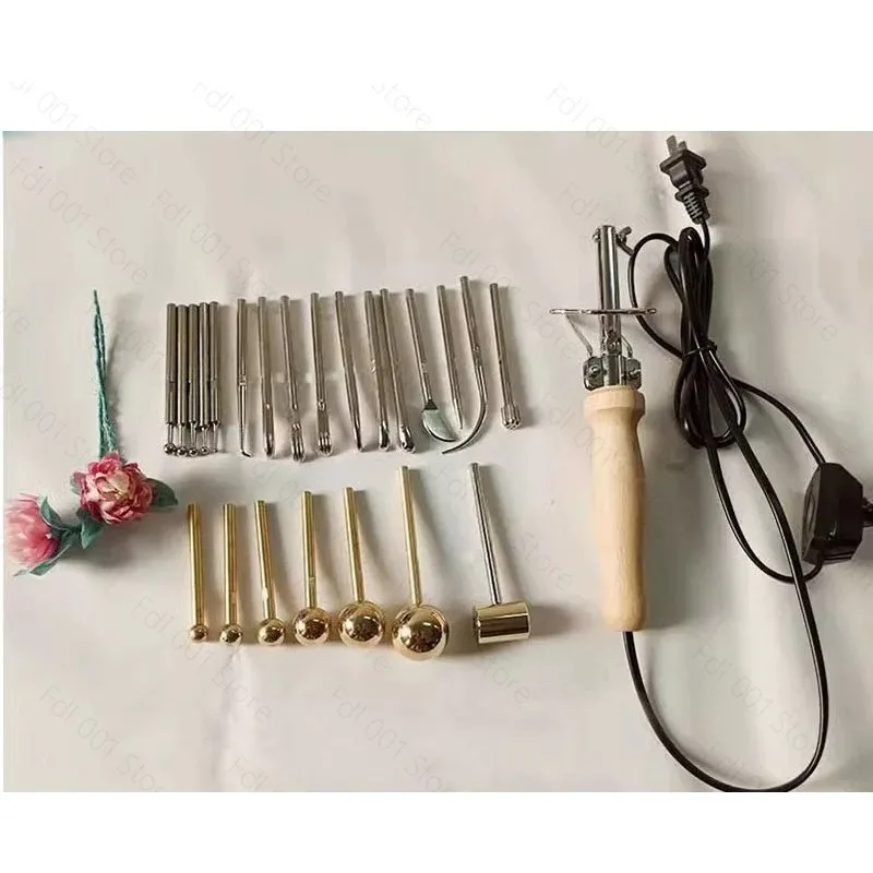 

Adjustable Temperature Flower Iron 220V 110V Fabric Flower Tool Trowel