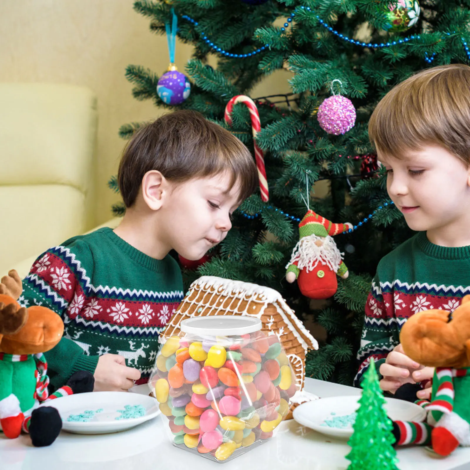 Банка для печенья с герметичными крышками Конфеты Прозрачный чай Банки для печенья Контейнеры Контейнеры