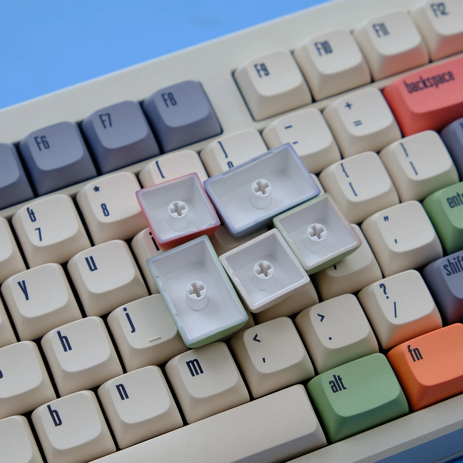 115 Keys GMK Canvas Keycaps Dye Sub Keycap XDA PBT For Mechanical Keyboard Gaming 75% Color Key Caps Minimalism Retro Custom DIY