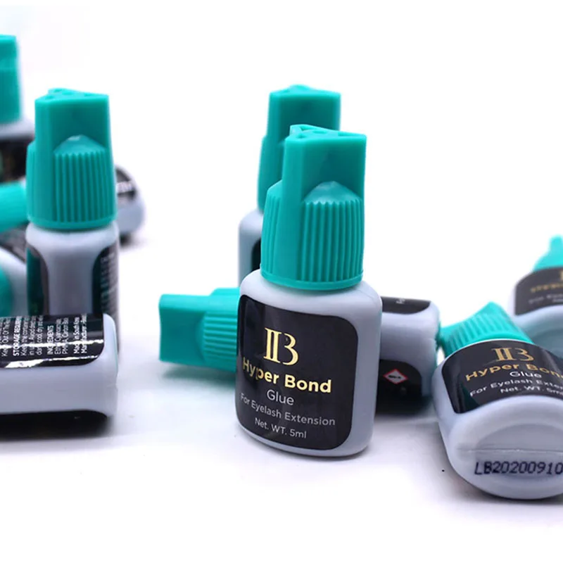10 Bottles IBeauty Hyper Bond Glue for Eyelash Extensions Professional 5ml Korea Cyan Cap False Lash Adhesive Makeup Tools