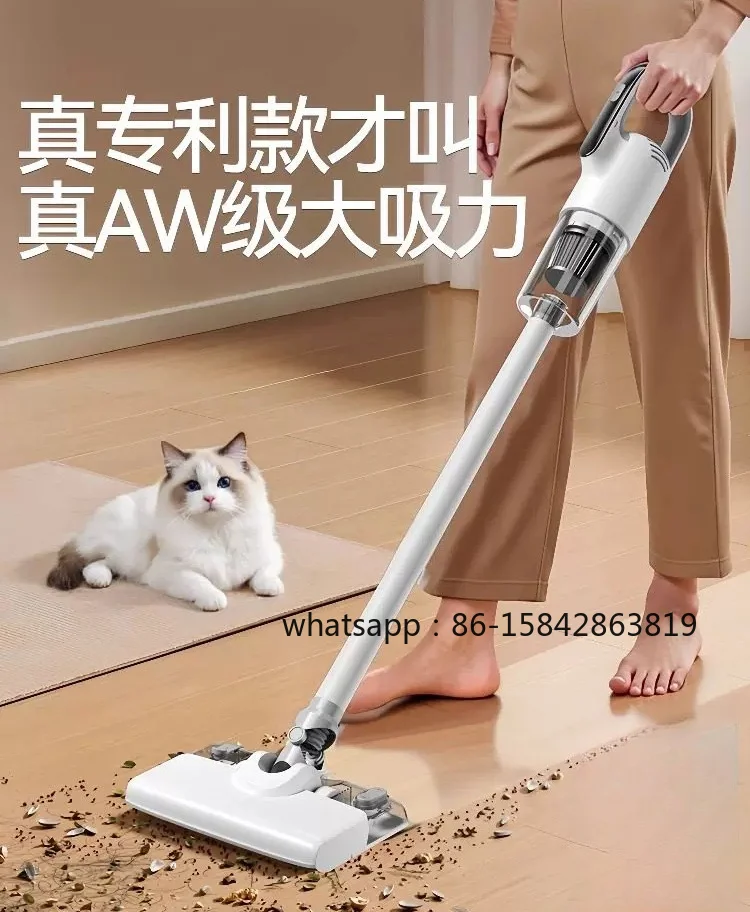 110V Cordless Vacuum Cleaner for Home Use, Powerful Car Handheld Vacuum, Mopping, Sweeping Three-in-one, Mite Remover