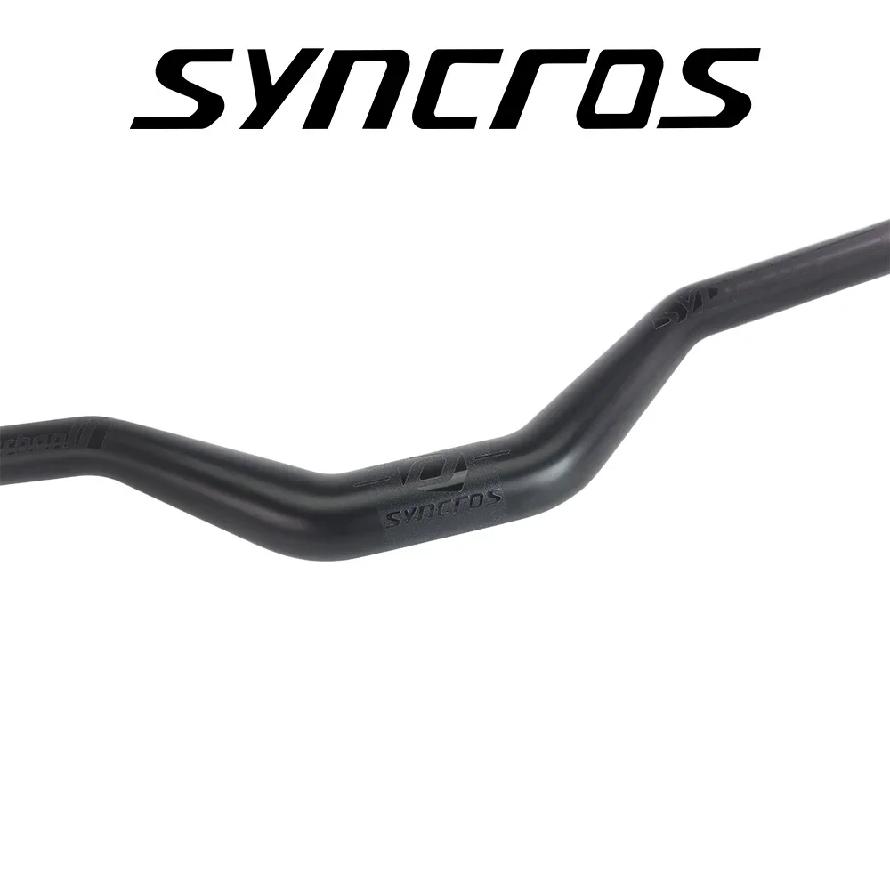 25 Degree Custom Syncros Mountain Bike Handlebar Matte Carbon Fiber Bicycle Mtb Handlebar Rise 31.8X680/700/720mm