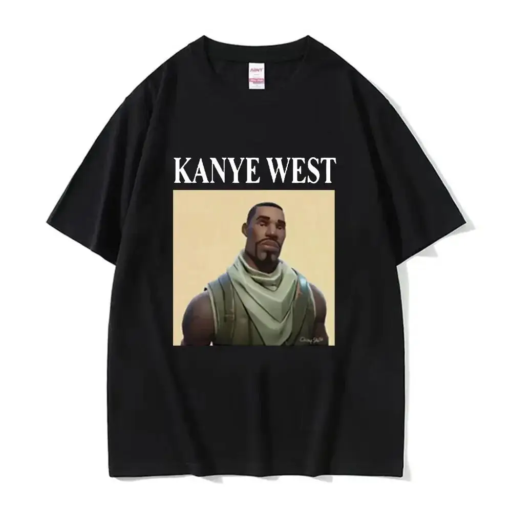 Zabawny Kanye West mem T-Shirt Plus Size kobiet za duże luźne koszulki w stylu Hip Hop Rap koszulka z krótkim rękawem Streetwear