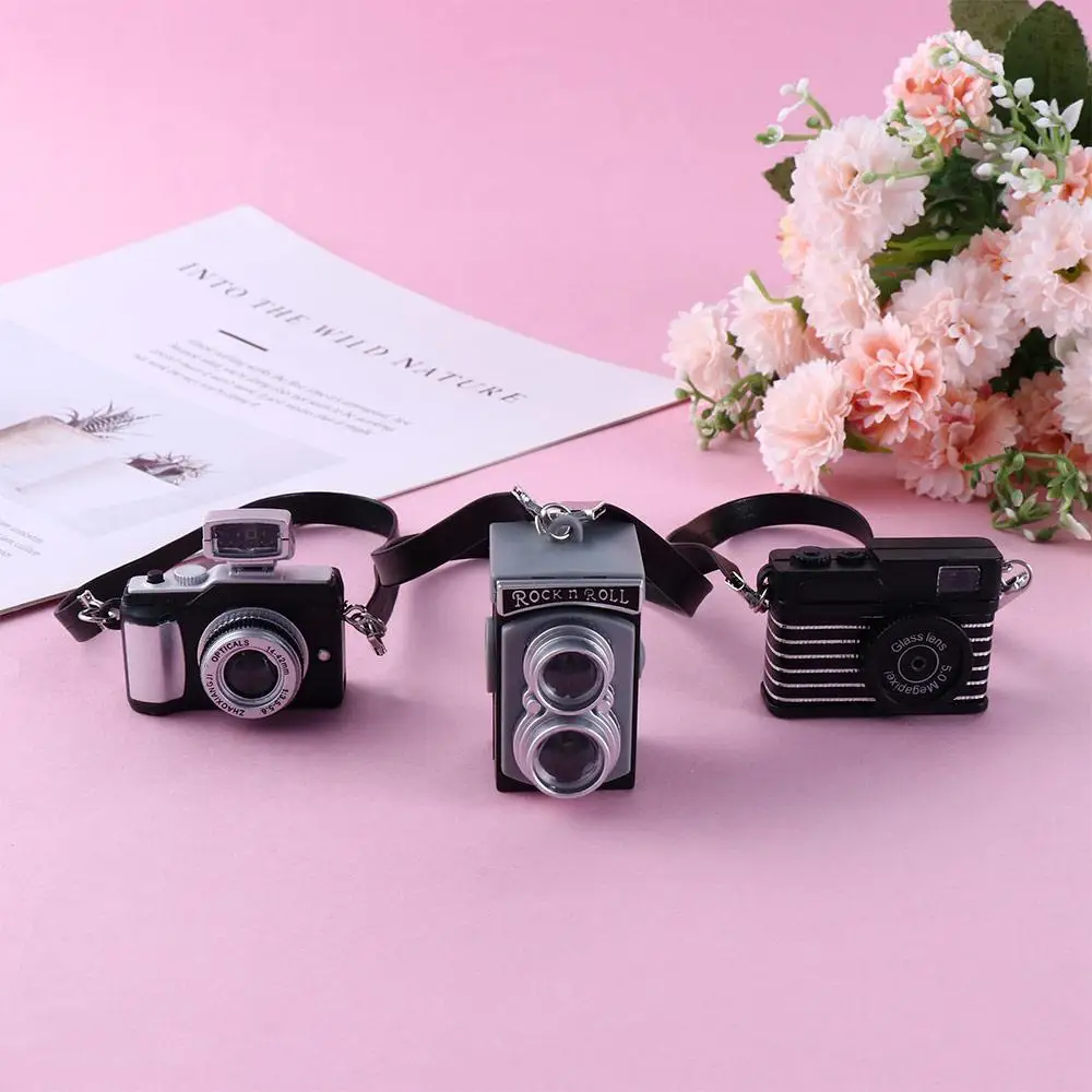 Accessories Retro 1/6  Plastic   Dollhouse Miniature Camera  SLR Camera Mini  Camera Miniature Digital Camera