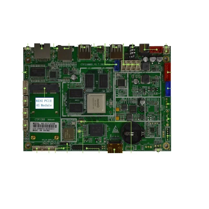 SM-3566 Android ARM Linux  NFC 4G WIFI  USB Bluetooth 4K Motherboard  PCBA Low Power AI Industrial Board ARM Cortex-A17 2 OZ