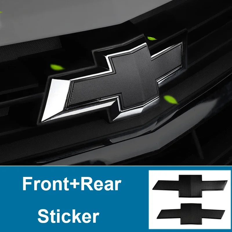 Car Exterior Front Grille Badge Rear Trunk Logo Decals for Chevrolet Equinox RS Steering Wheel Center Emblem Sticker Accessories