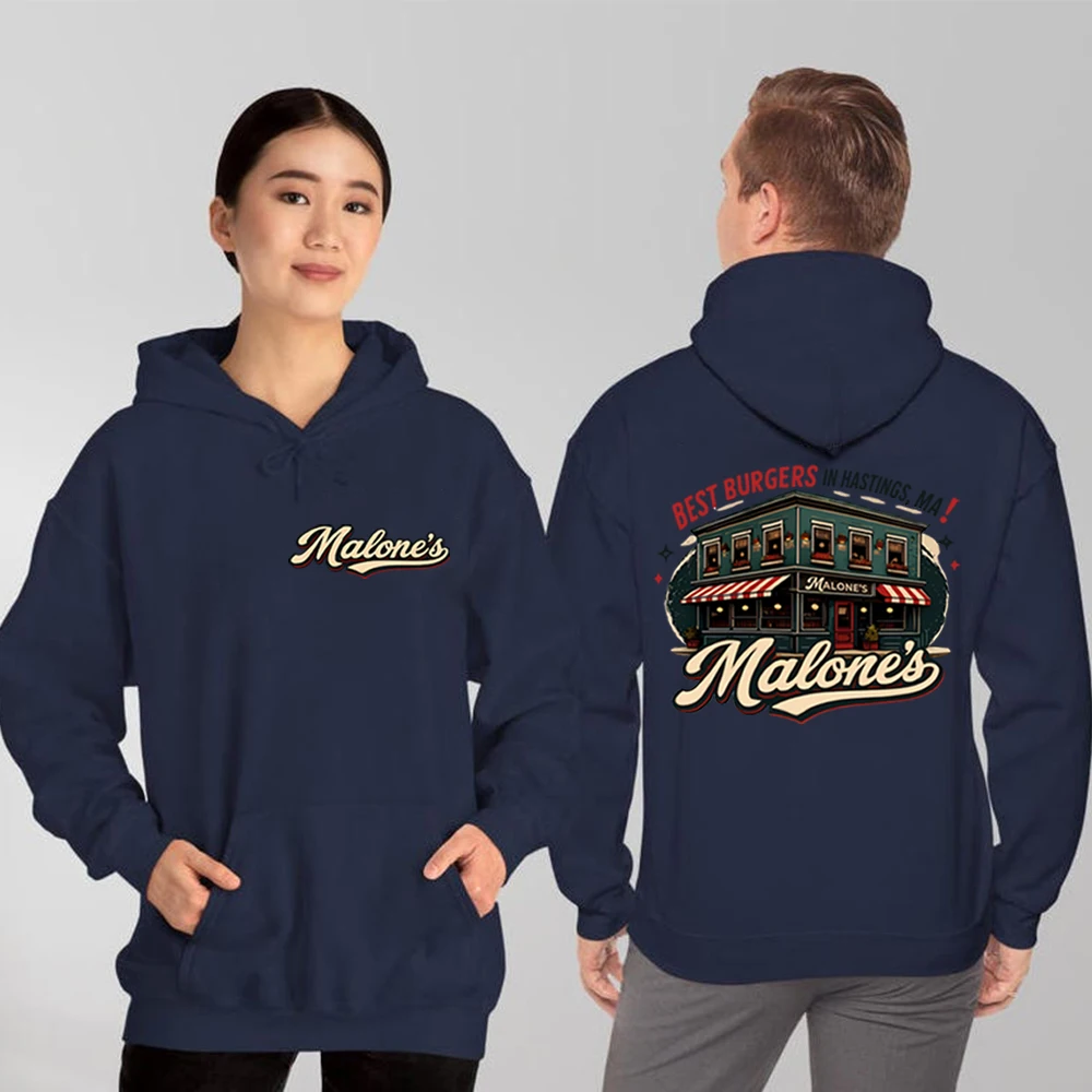 

Malone’s Vintage Diner Hoodie 2side Print Briar University Shirt Hockey Romance Bookish Merch Off Campus Tv Show Inspired Hoodie
