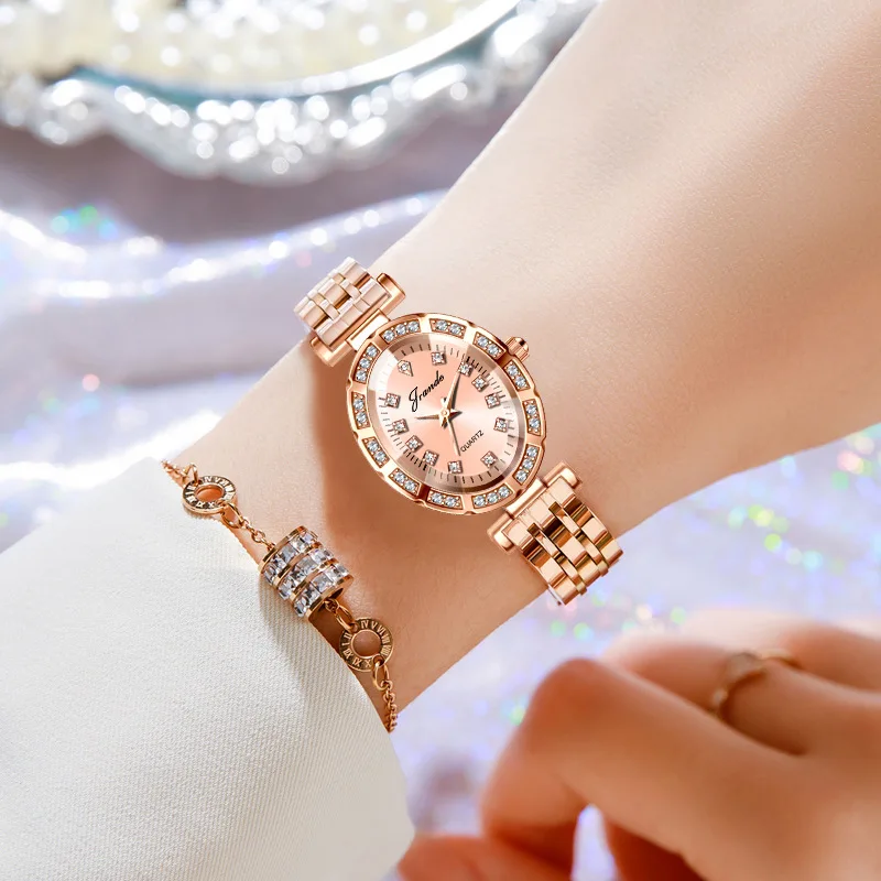 

New Luxury Women'S Bracelet With A Sophisticated Design, Exquisite Hand Jewelry; Trendy Women'S Watch; Quartz Fashion Watch.