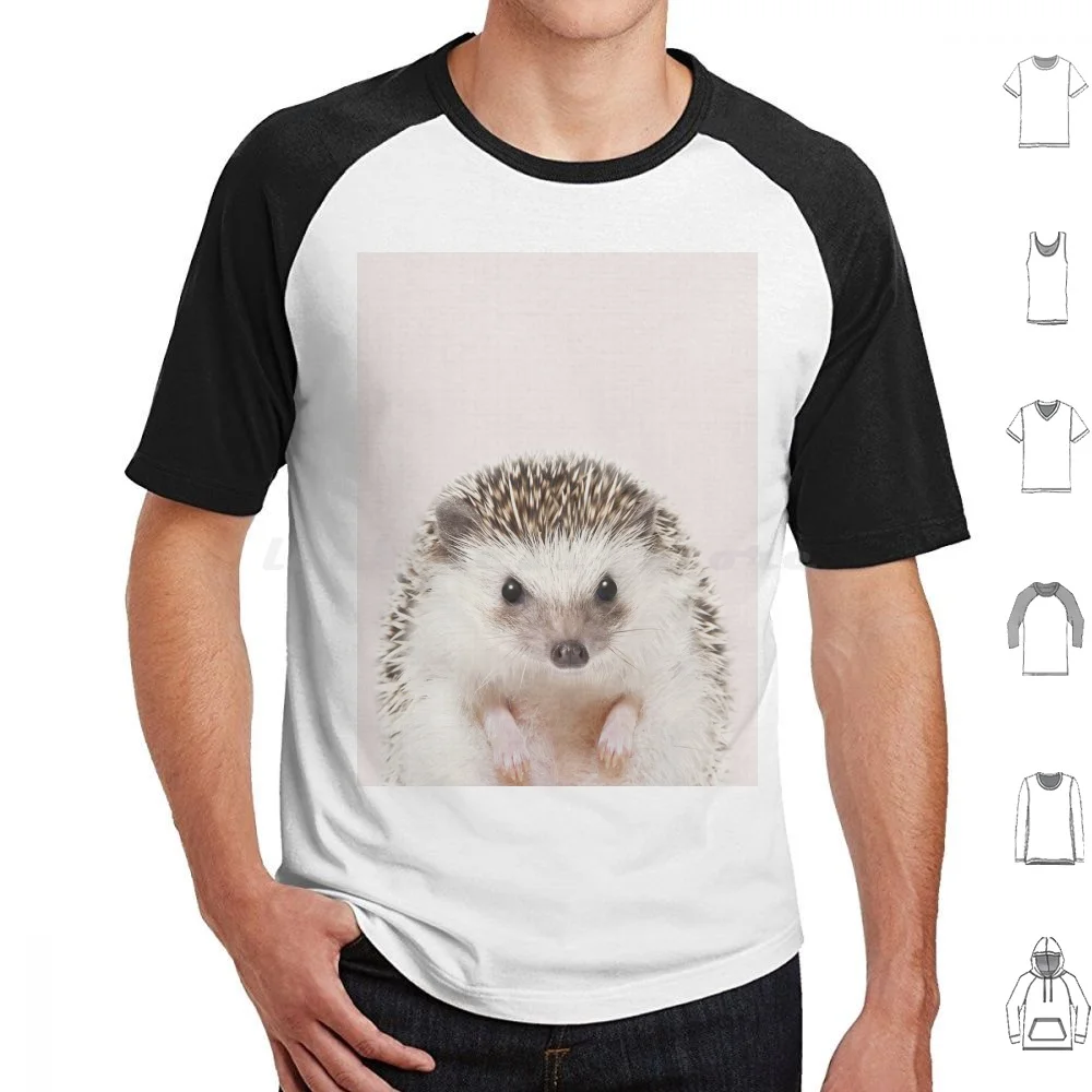 Baby Hedgehog With Pink Background , Baby Animals Art Print By Synplus T Shirt Men Women Kids 6Xl Baby Hedgehog Hedgehog Pink