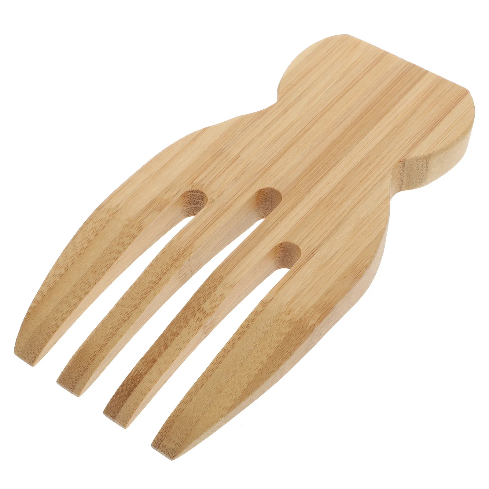 Bamboo Salad Tossing Tool – Eco-Friendly Kitchen Mixing Server with Smooth Edges, Natural Wooden Serving Claws
