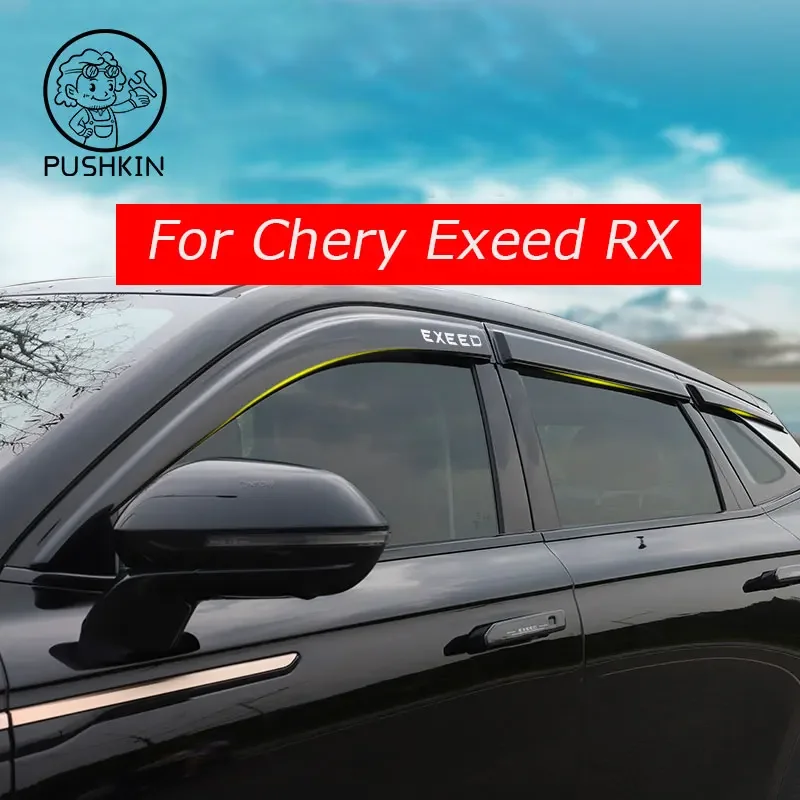 

For CHERY EXEED RX 2022 2023 2024 Accessories Car Window Visor Side Window Rain Shield Weather Guards Strips