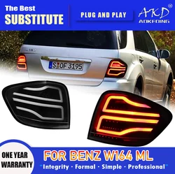 AKD Tail Lamp for Benz W164 ML LED Tail Light 2005-2011 ML320 ML350 ML450 Rear Fog Brake Turn Signal Automotive Accessories
