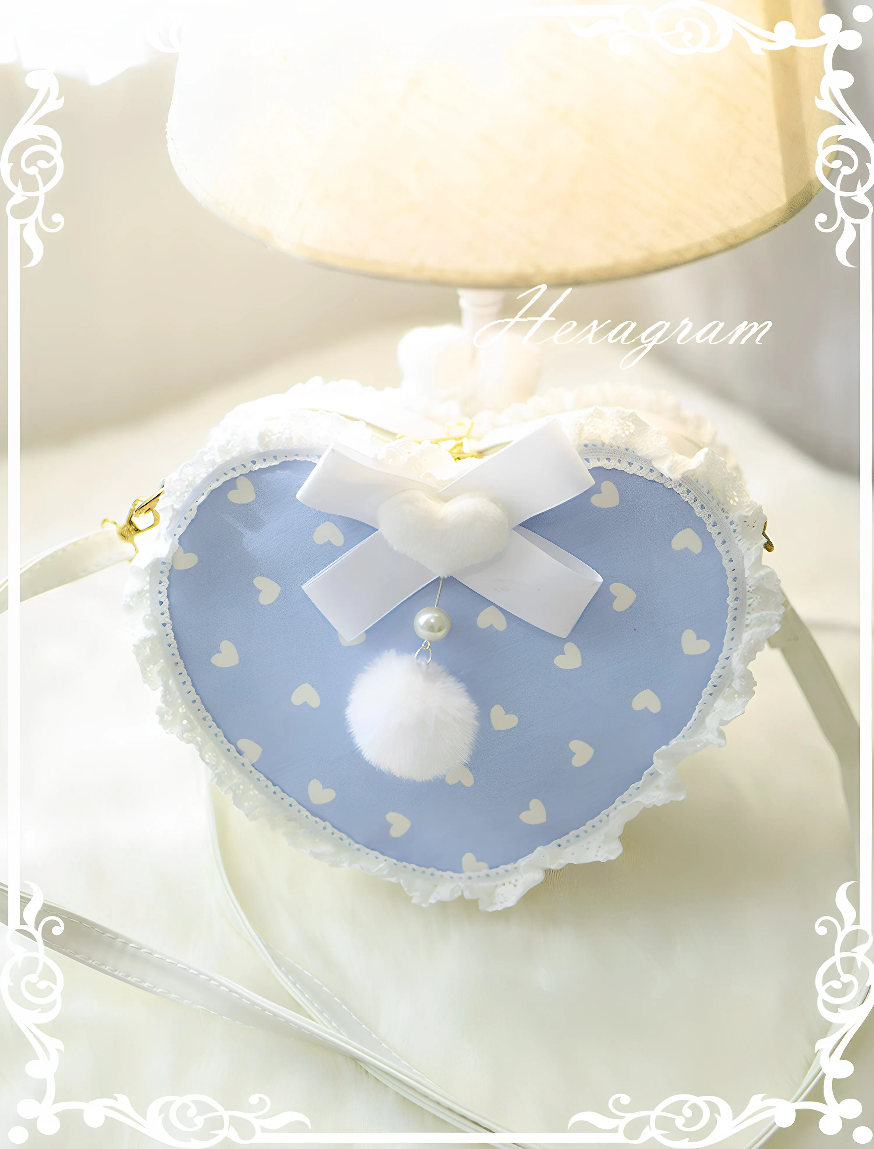 Soft Girl Sweet Bow Cartoon Rabbit Doll Feeling Polka Dots Ancient Cute Heart Portable Messenger Bag Olita Original Women's Bag