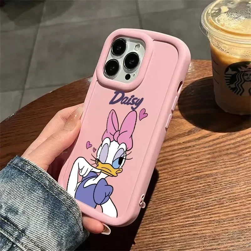 New Disney Mickey Minnie Mouse Daisy Duck Phone Case For iPhone 16 12 13 11 15 Pro Max XR XS MAX Kawaii Y2K Cartoon Lovely Cover