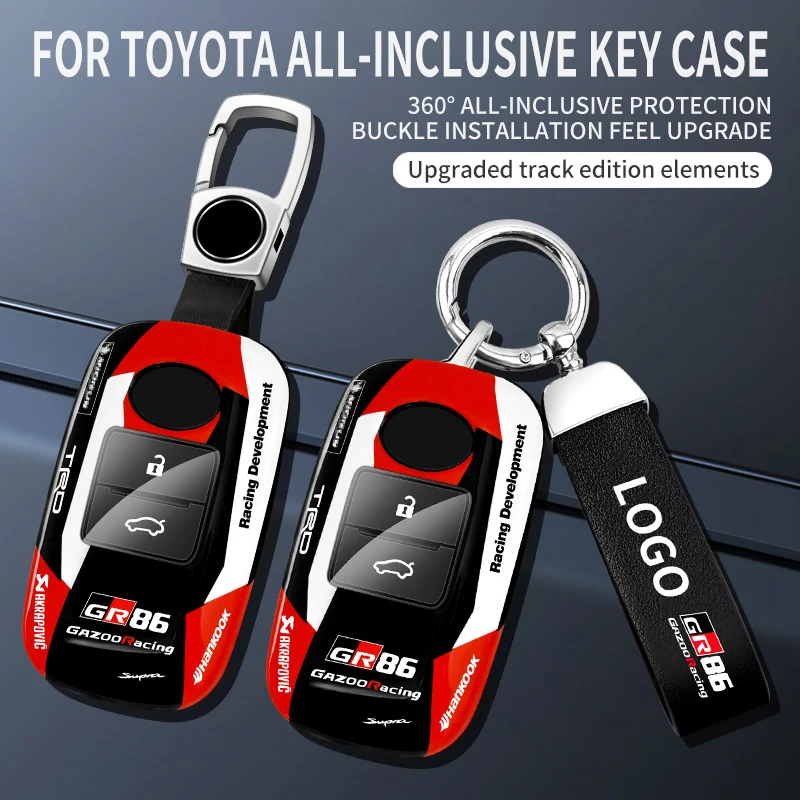 

Автомобильный брелок для ключей, защитный чехол на 360 градусов для Toyota 2018-2021 Camry RAV4 Highlander Avalon C-HR Prius Corolla GT86, умный ключ