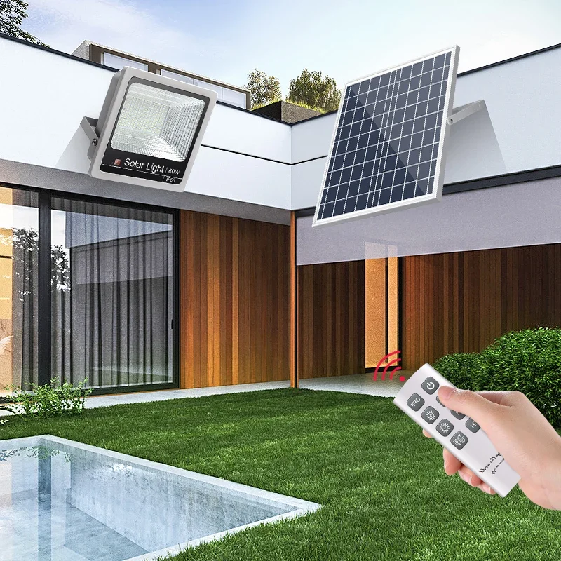 KARLOS Solar Flood Light Street Lamp With Remote Control Waterproof IP65 LED Outdoor Light Highlight For Garden Balcony