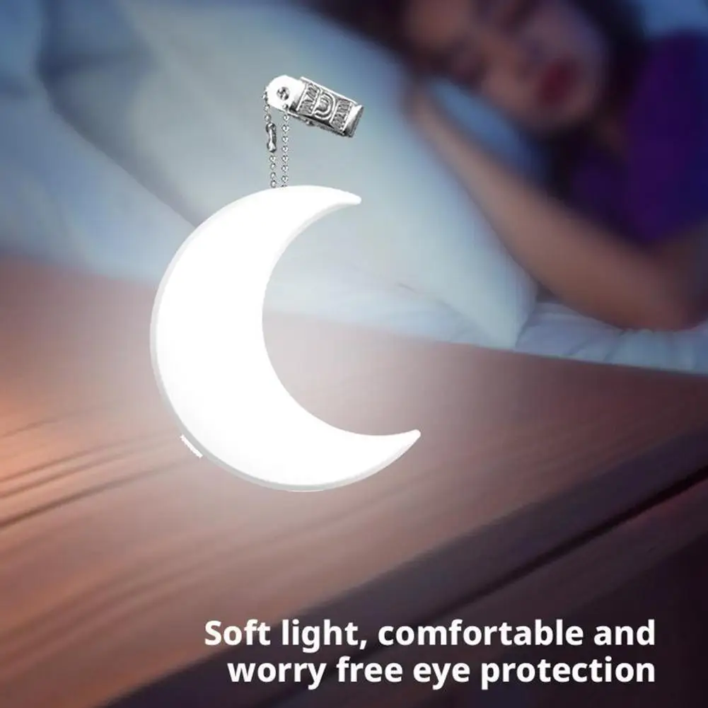 

NEW LED Lamp Heart-Shaped Moon Night Light Touch Sensor Purse Night Light With Keychain Clip Xmas Gifts For Women For Girls X2M4