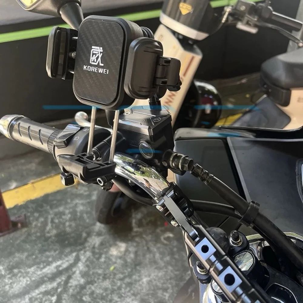 Black M8 phone holder SYM ADXTG 400 extended Oiler pump cap 400ADXTG 400 ADXTG adxtg400 400adxtg 400 adxtg