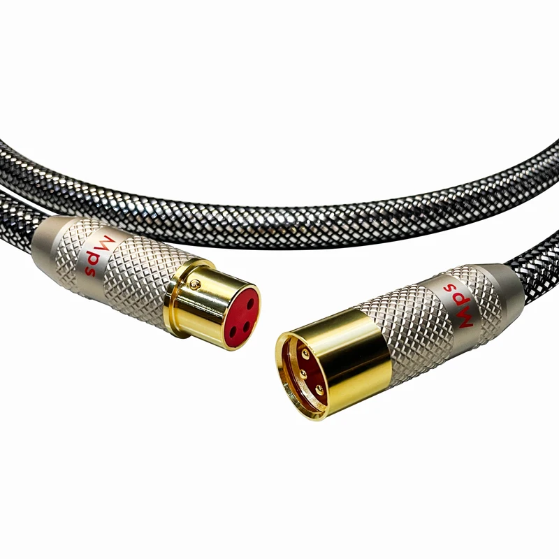 HiFi Mps ARTHUR Graphene OCC Audio Decoding Leistungsverstärker XLR AES Stecker 110 Ohm AES Digitales Balance-Kabel