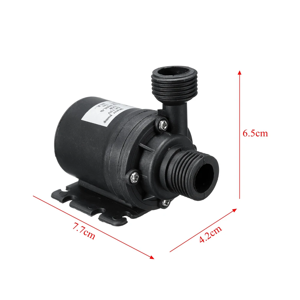 Ultra Quiet  Watering Pump Mini DC 12V Lift 5M 800L/H Brushless High-efficiency Motor Submersible Water Pump