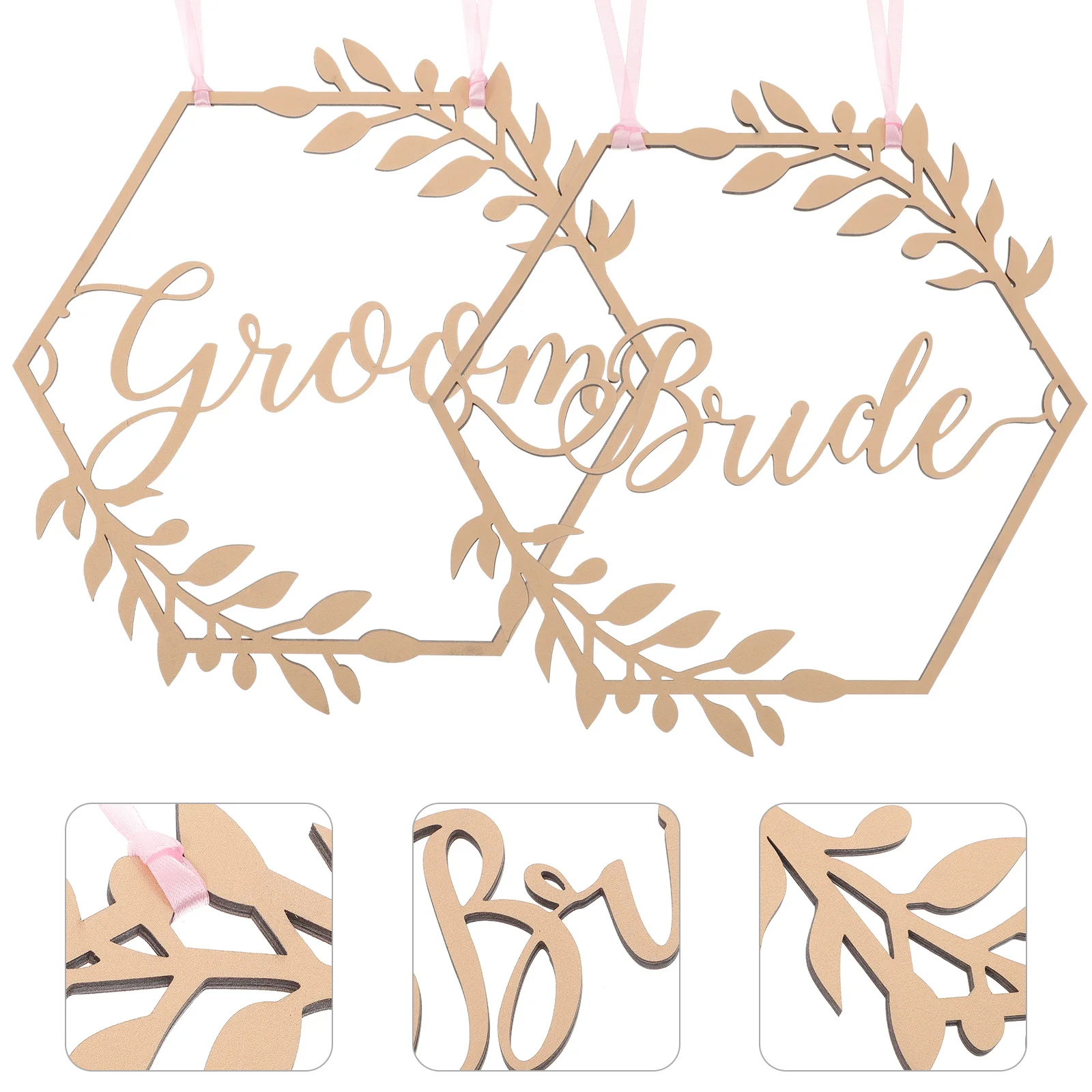

Wooden Wedding Bride Groom Letter Decor Country Wedding Decorations Chair Sign Rustic Ceremony Reception Party Accessories