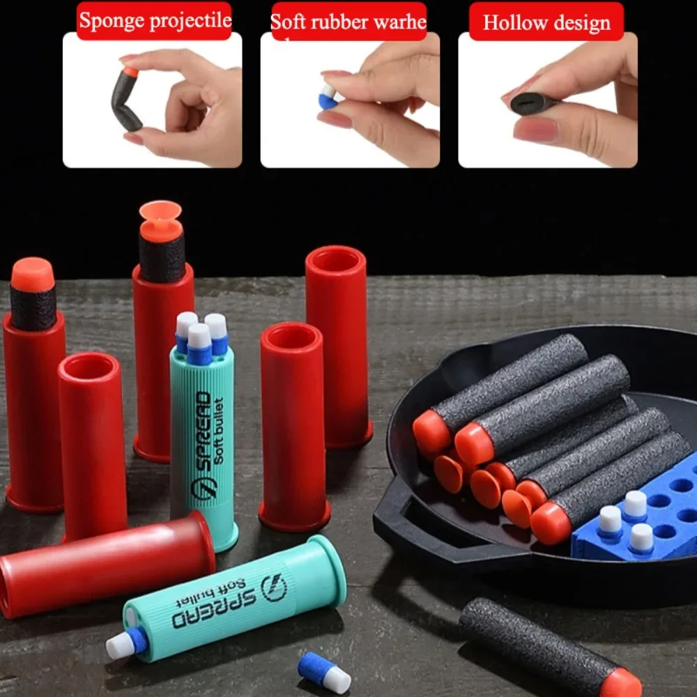 Speelgoedpistool met dubbelloops Realistische zachte kogelblazers Educatief schietspeelgoed Shotgun Cadeaus voor jongens Kerstverjaardag