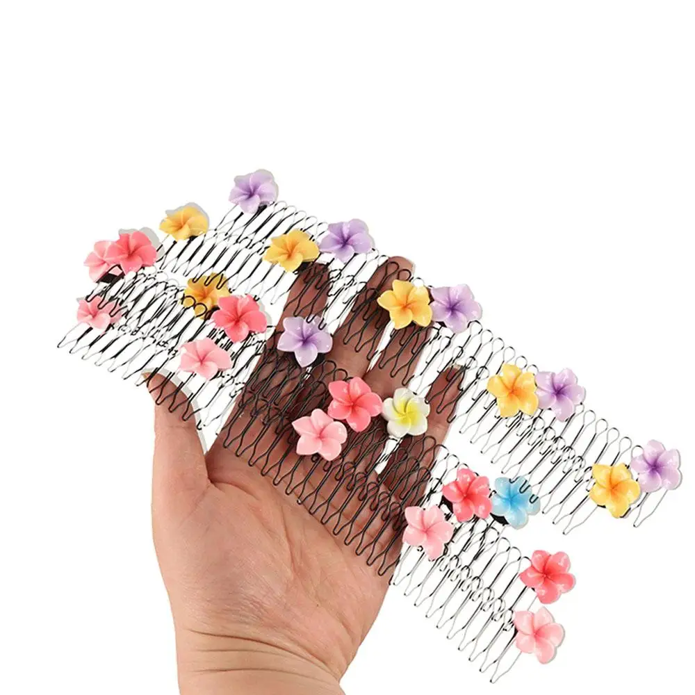 Fresh Spring U Shape Hair Styling Comb Teeth Fixed Combs Invisible Extra Hair Holder Headband Flower Flower Hairpin Decoration