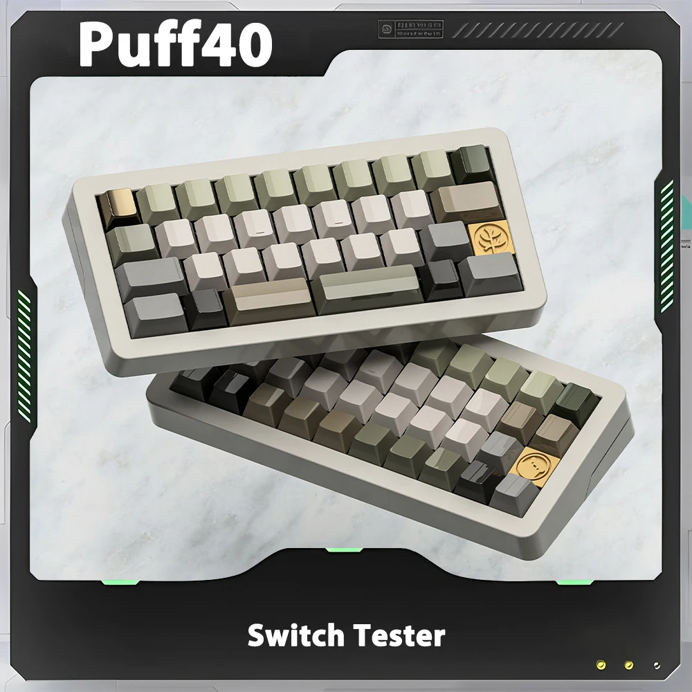 

Тестер переключателя Puff40, 3d Клавиатура с принтом, 40 клавиш, коллекционная коробка с индивидуальными моделями для украшения рабочего стола, игровые аксессуары в подарок