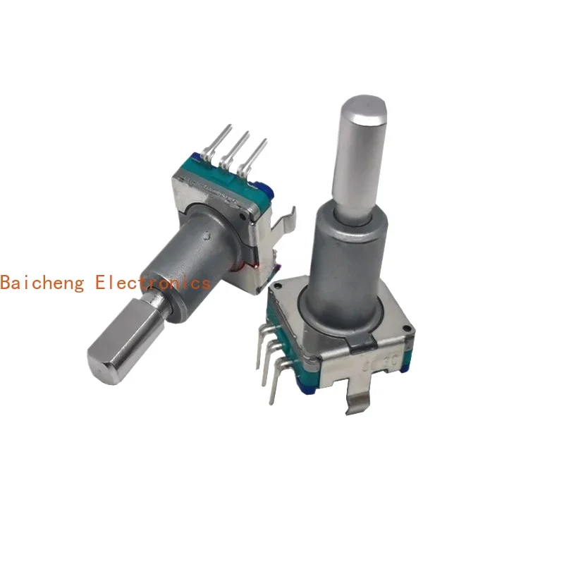 10PCS EC11 encoder 30 fixed-point 15 pulse potentiometer with switch handle length 20mm