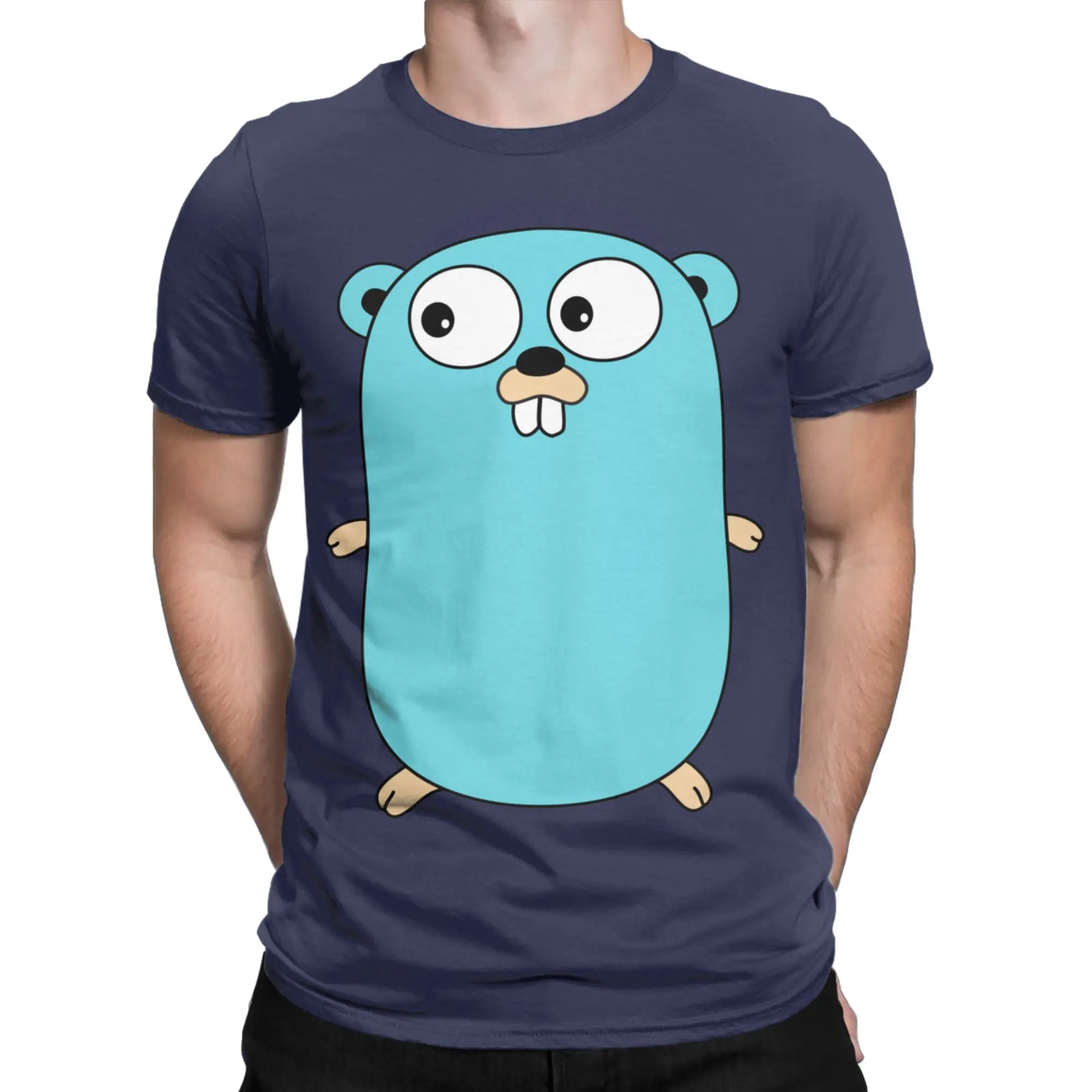 Funny Golang Gopher  In Go We Trust Programmer Coder Coding Developer Tshirts Short Sleeve Clothing Cotton Summer Tops Shirts