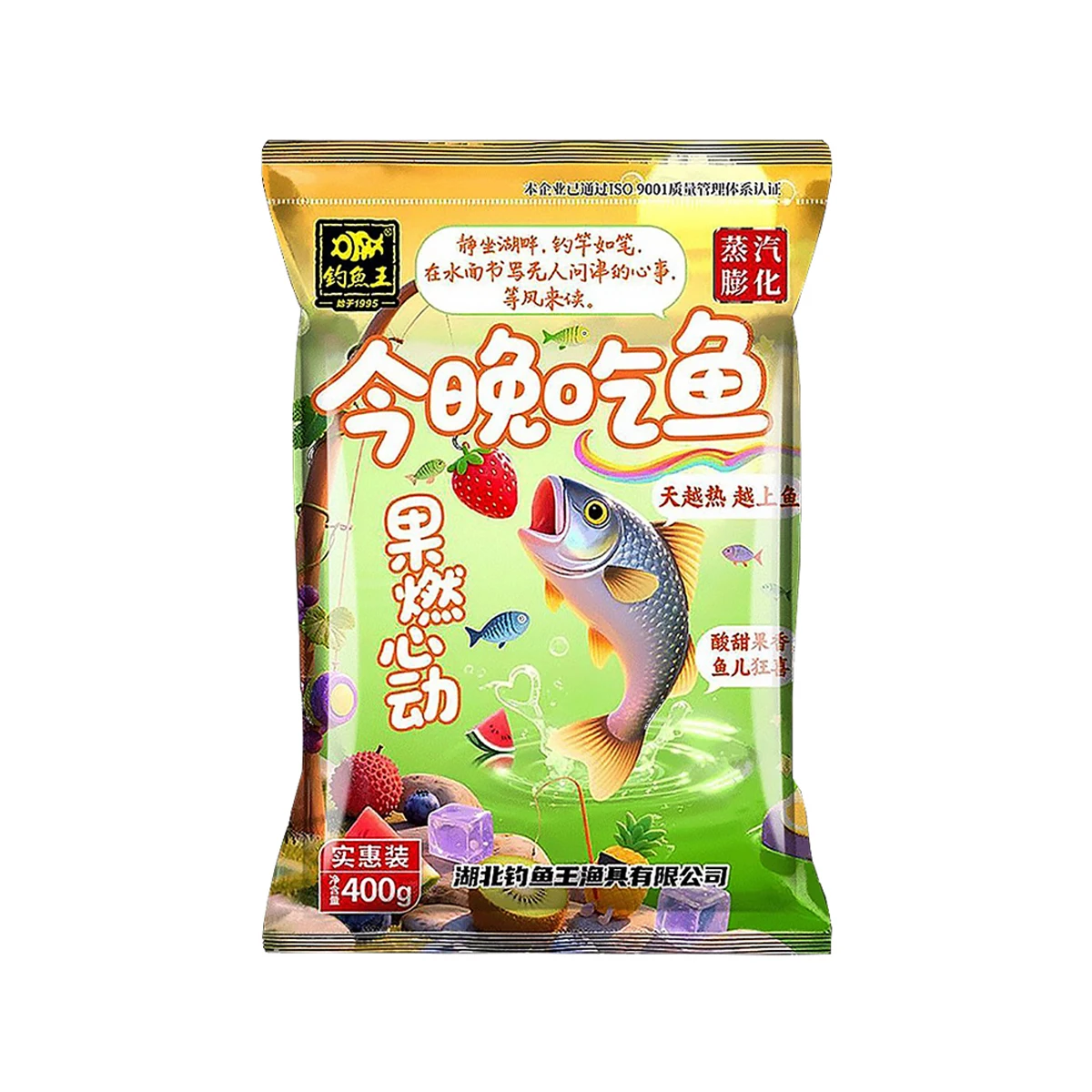 Fishing King summer bait 400g, sure to attract fruit flavored bait, summer fishing bait for carp and crucian carp