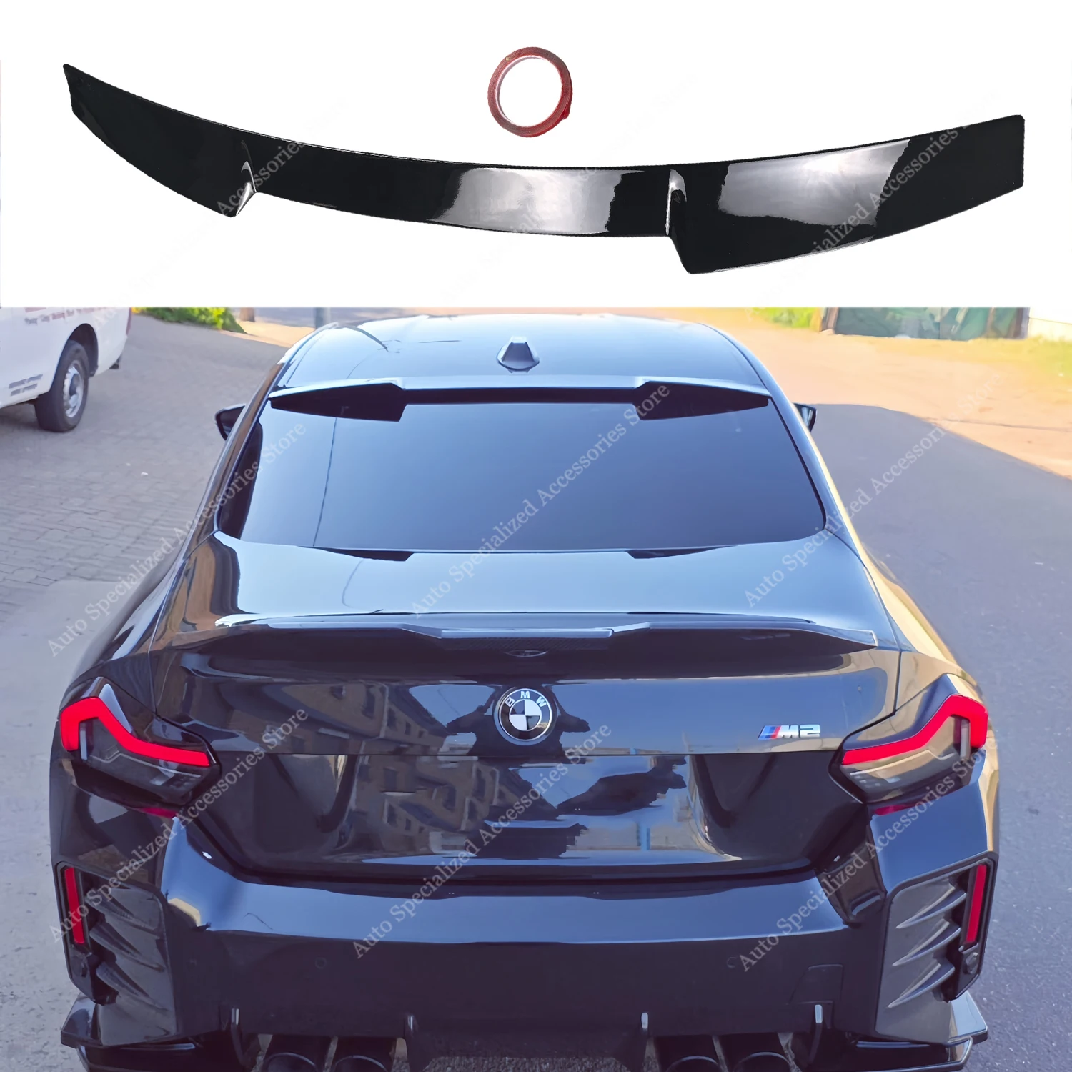 

MP OEM Style Gloss Black Rear Roof Spoiler For BMW G87 M2 G42 220i 220d 230i M240i 2-Door Coupe 2022-2025 Rear Top Tail Wing